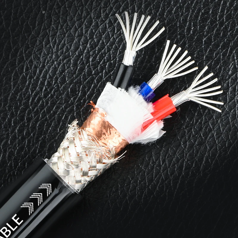 Szary Rycerz hifi 3 * 2,5 mm 2 Kabel zasilający z czystego srebra 99,99% luzem DIY ręczny filtr wzmacniacza mocy Kabel połączeniowy CD