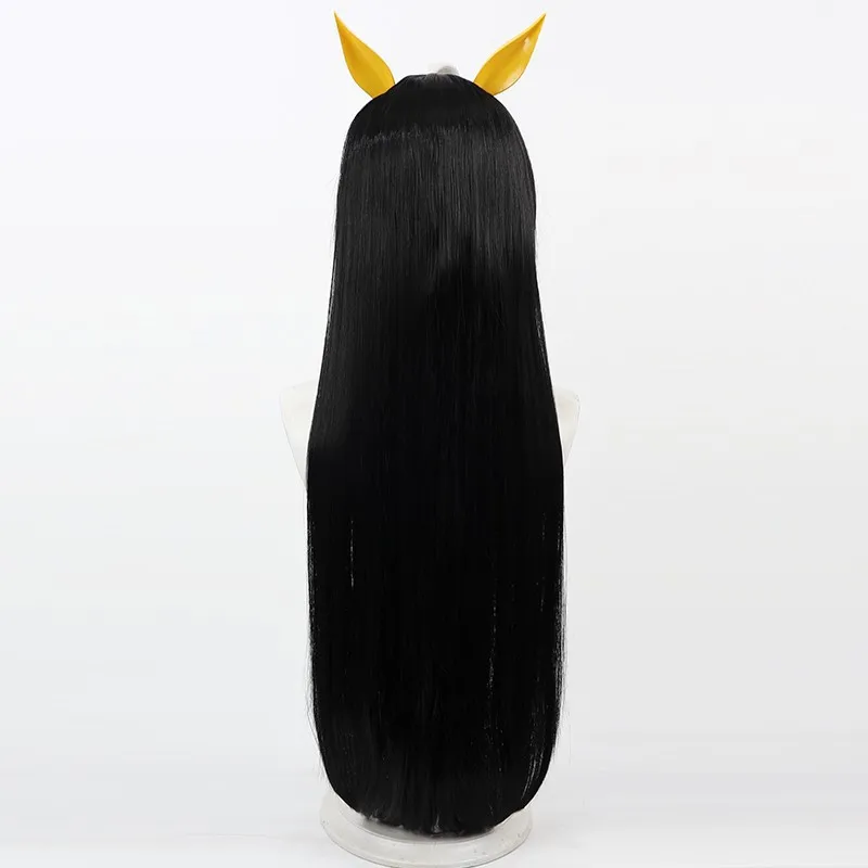 Peruka do cosplay Uma Musume Pretty Derby Gold City, odpinany biały klips na ahoge