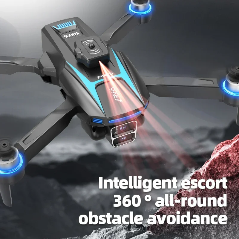 2025 LF666 Pro LED عرض الطاقة بدون طيار 8K المهنية HD كاميرا طوي كوادكوبتر تجنب العوائق فرش RC درون اللعب #5