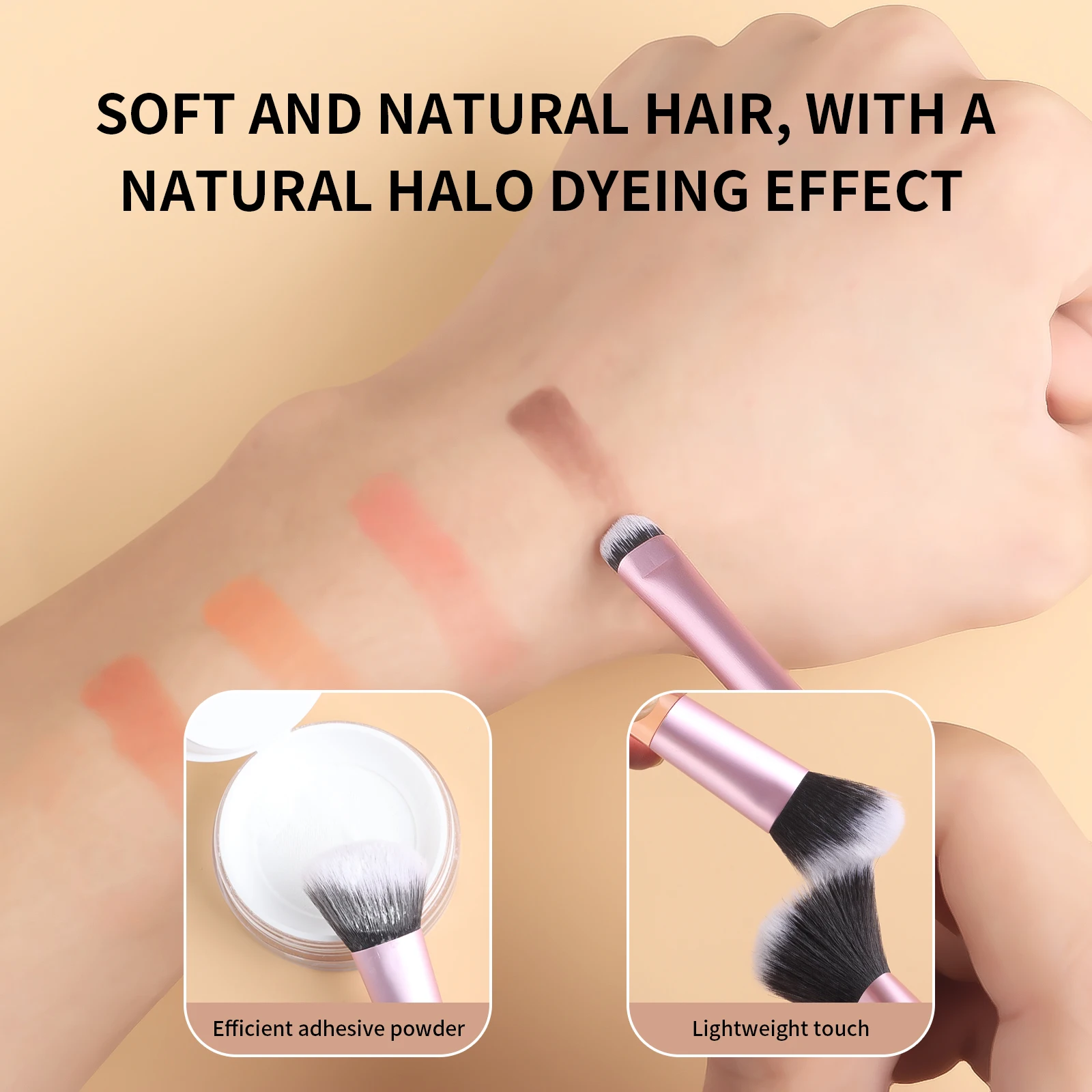 메이크업 브러쉬 세트, 플라스틱 귀여운 휴대용 미니 다기능 메이크업 브러쉬, 초보자용 화장품 메이크업 도구, 10 개