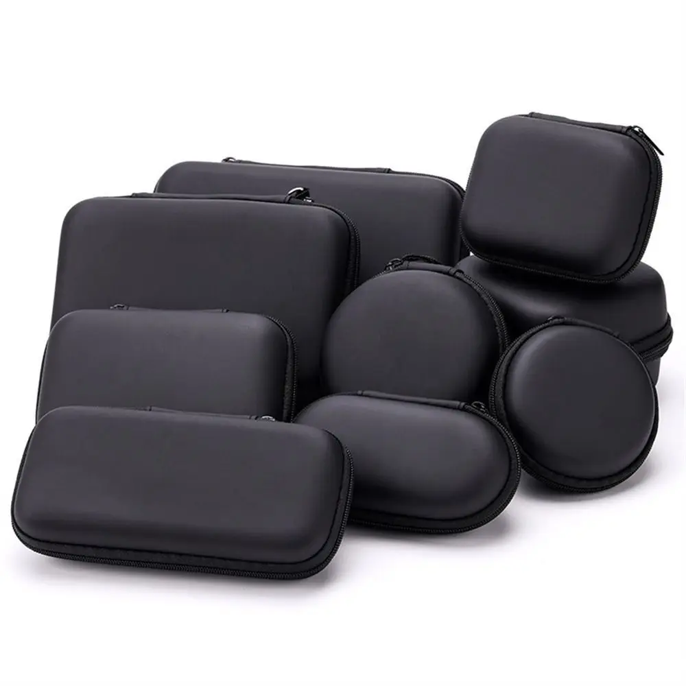 

Accessory Mobile Hard Disk Case Organizer Bag Storage Pocket Pouch Earphone Bag Zip Lock Case Data Cable Bag EVA Zipper Bag