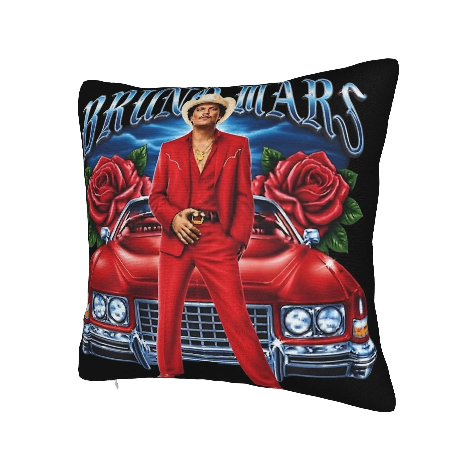Bruno Mars Romantic Tour 2026 Pillow Covers Merch Soft Cushion Cover Decorations  Pillow Case Cover Home Multi-Size