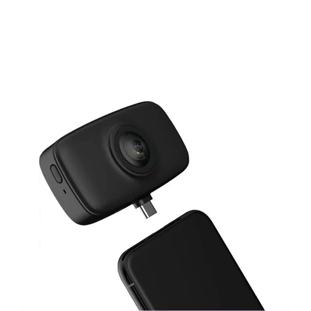 Vlog Fun Super Video Anti Shake Panoramic Sports Camera, Portable 4K 360 Degree Panoramic Call Type-C USB Android Camera
