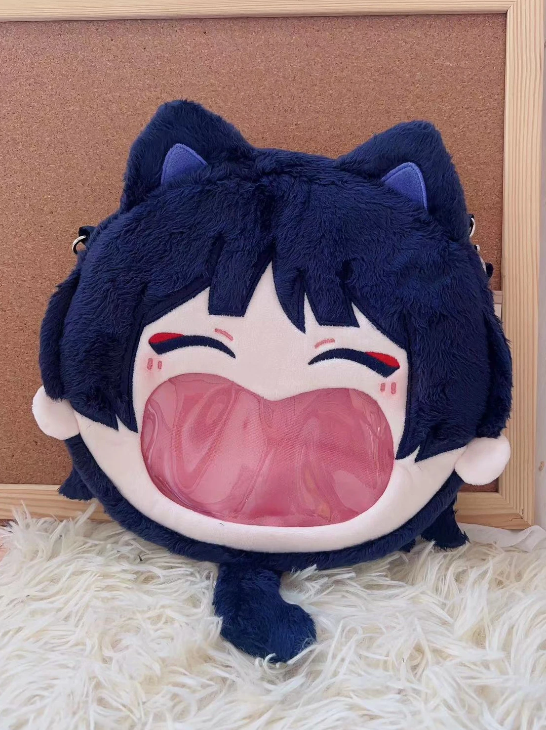 Genshin Impact Scaramouche Wanderer Kunikuzushi Tighnari Anime Słodki Puszysty Itabag Przezroczysta Torba na Ramię Uczeń Kawaii Prezent