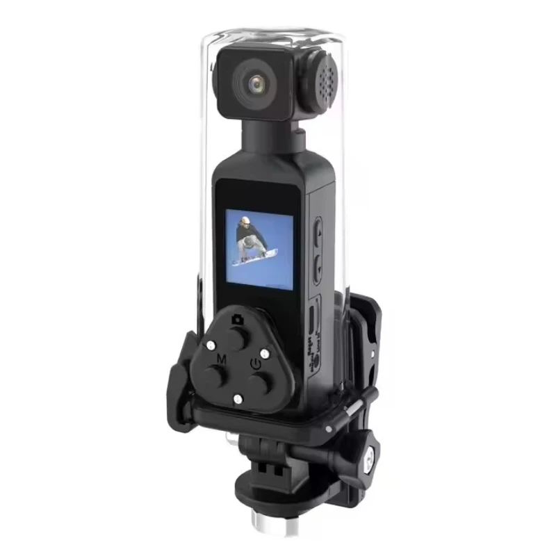 

4K Pocket Camera with EIS Stabilization Mini Action Cam for Outdoor Cycling Motorcycle Vlog Sports Travel Recording