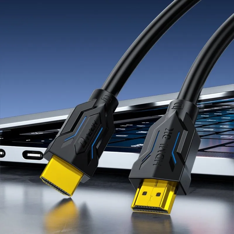 2PCS DTECH 1m 3D Male To Male HDMI Cable With PVC Jacket 48Gbps High-Speed Audio Video Cable 8K@60Hz