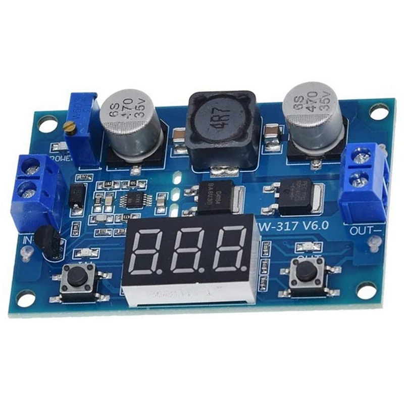 Top Deals LTC1871 DC-DC Step Up Booster Converter 3-35VDC To 3.5-35VDC With LED Voltmeter DC-DC Step Up Module