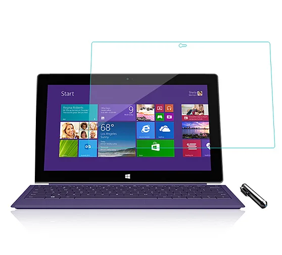 แท็บเล็ตกระจกนิรภัยป้องกันหน้าจอสำหรับ Microsoft Surface RT 2 RT2 Rt2 10.6นิ้วฟิล์ม
