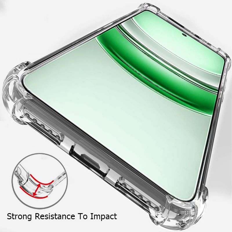 شاتيربروف واضح جراب هاتف ل Realme C75 C73 C67 C65 C55 C71 C61 C63 C 75 73 67 65 55 71 61 63 4G 5G الغطاء الخلفي الشفاف