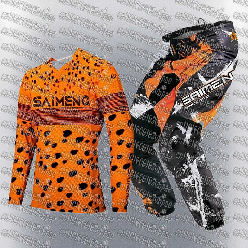 

Популярный мотоциклетный внедорожный комплект, гоночный комплект, дышащая футболка с длинными рукавами, комплект с длинными брюками, мужской и женский гоночный комплект для взрослых