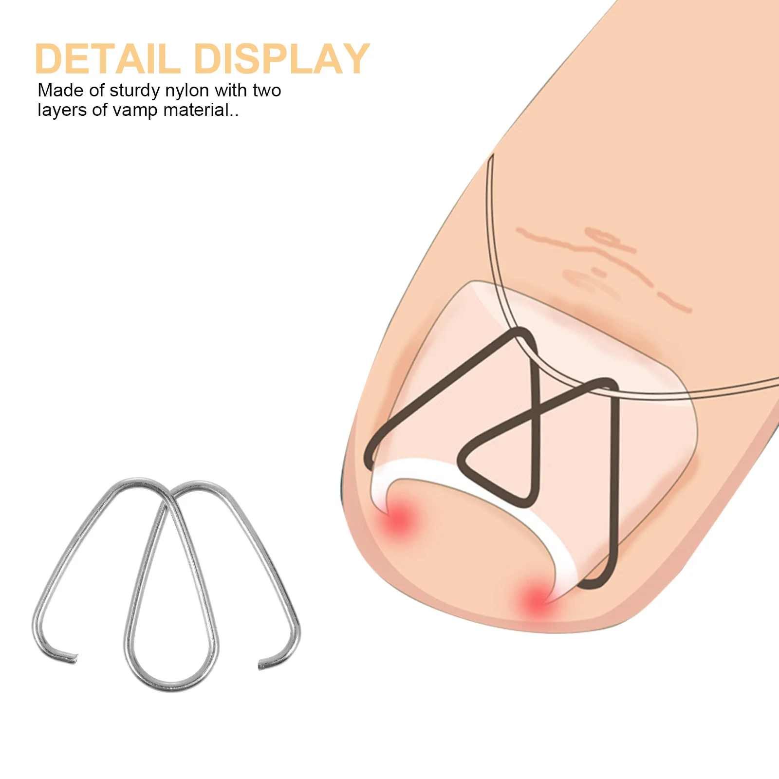 

12pcs Toenail Correction Hooks Stainless Steel Lightweight Portable Ingrown Nail Care Tool For Foot Deformity Paronychia Relief