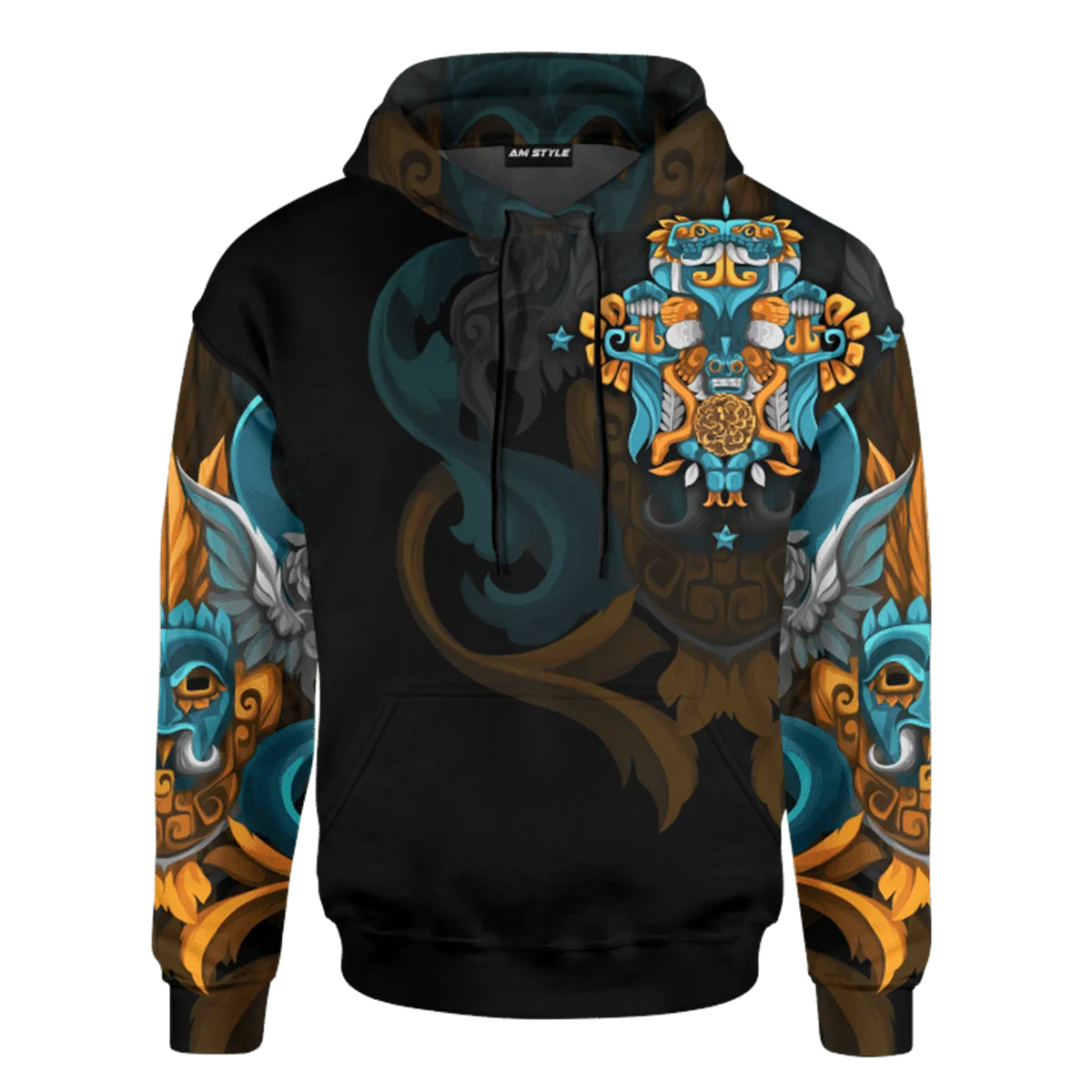 AZTEC DOUBLE HEAD SERPENT MAYA AZTEC CALENDAR 3D Unisex Hoodie Men Sweatshirt Streetwear Zip Pullover Casual Jacket Tracksuit