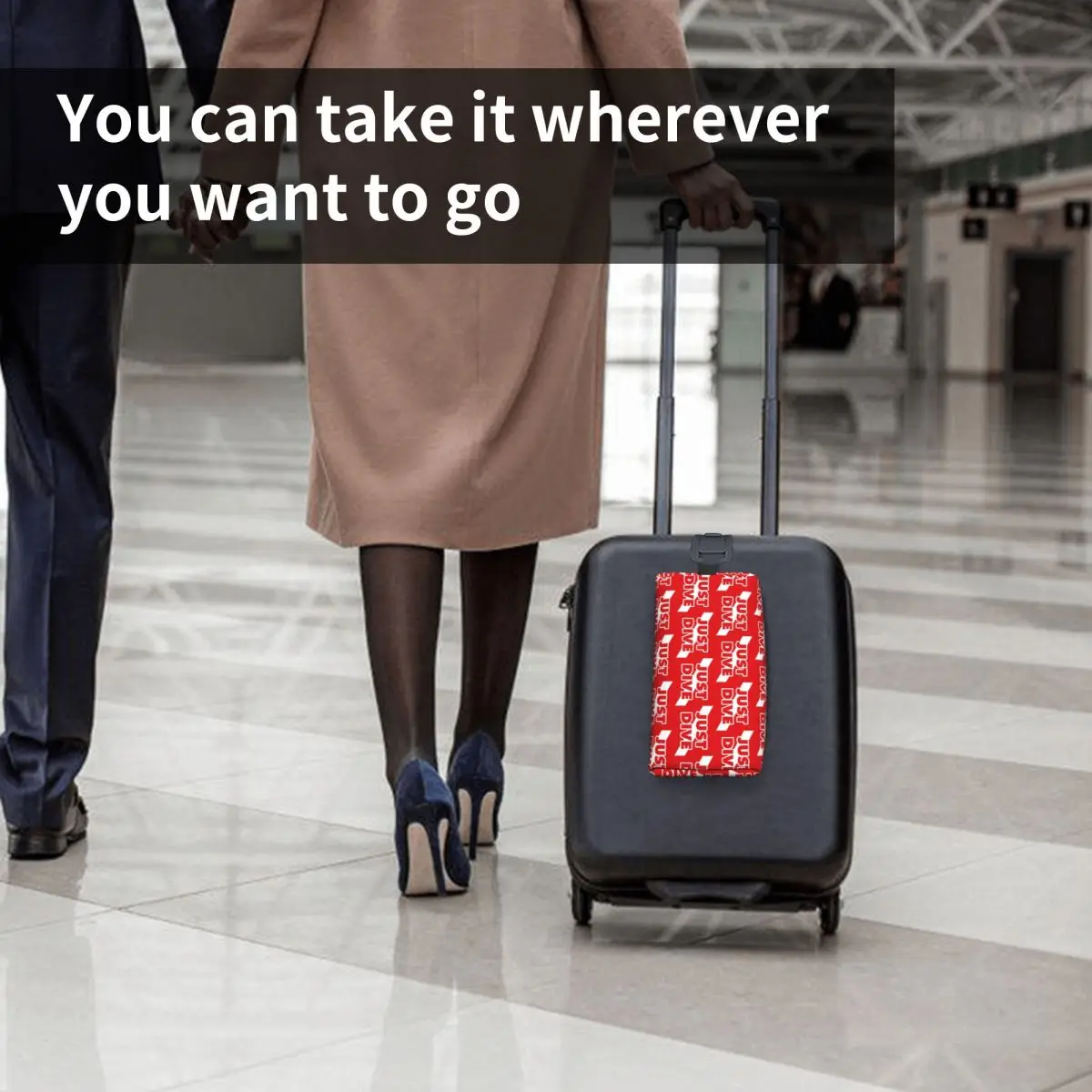 แค่ดำน้ำ, ดำน้ำลึกธงผู้หญิงกระเป๋าเครื่องสำอางกระเป๋าเดินทางแต่งหน้าออแกไนเซอร์กระเป๋าแป้งจัดเก็บด็อปป์ชุดกรณีดินสอ