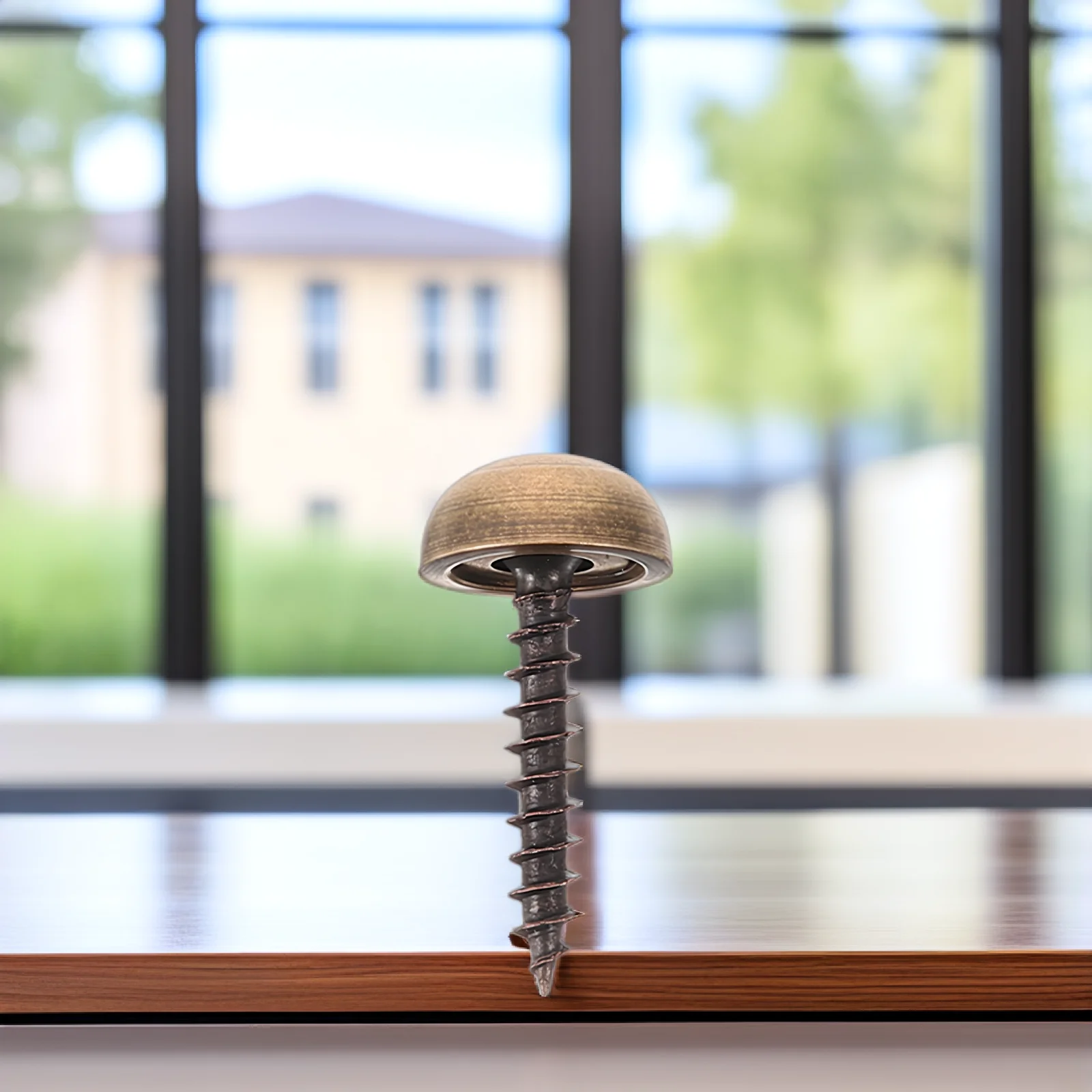 

8Pcs Decorative Wood Screws with Caps Elegant Finish Self Tapping for Home Improvement Decorative Screws Screw Caps