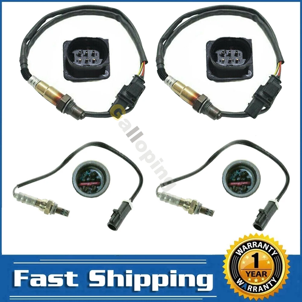 4X Oxygen Sensor for 2009 2010 Ford F-150 4.6L 5.4L 2009-2011 Expedition incoln Navigator 5.4L 5 Wire Upstream 4 wire Downstream