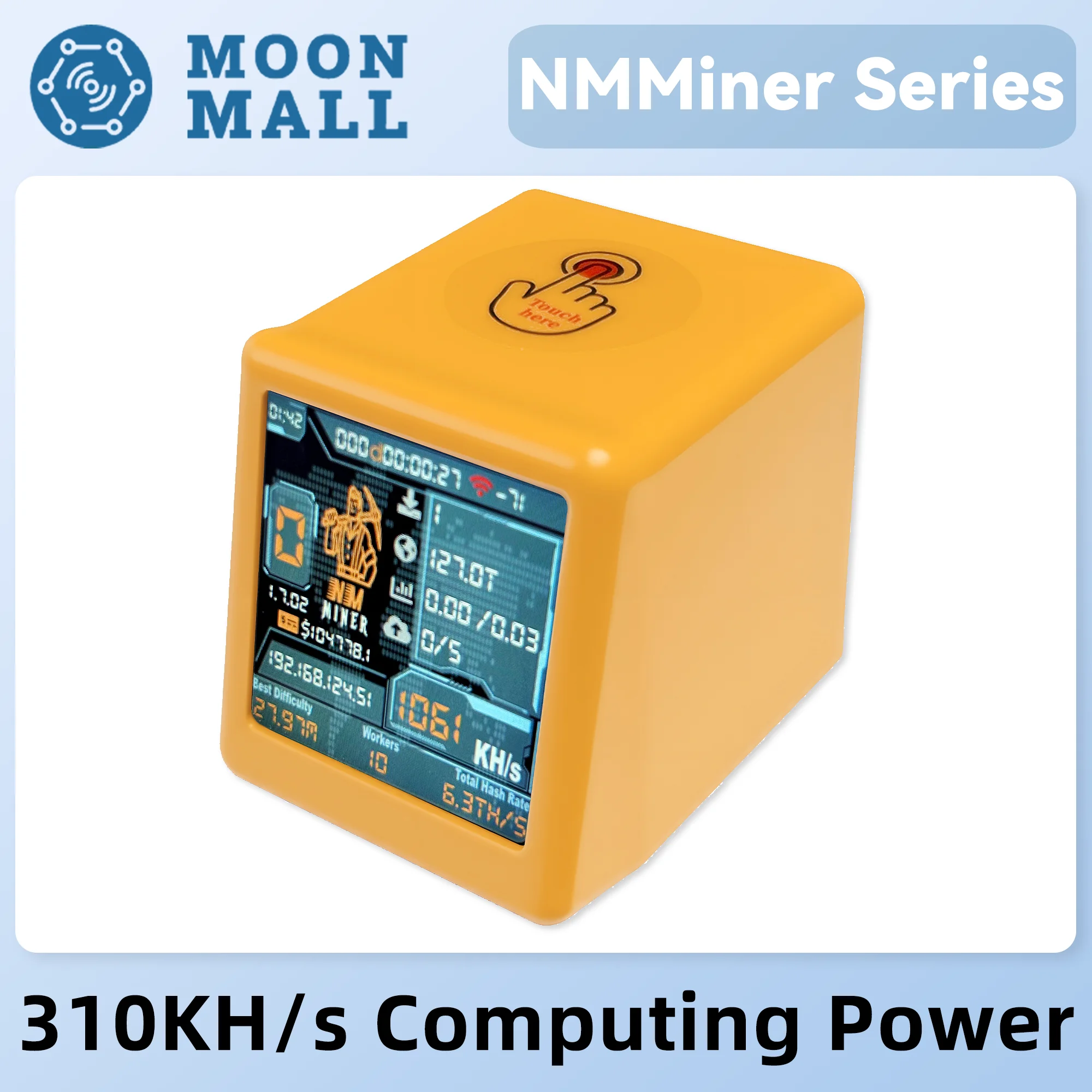 

Nerdminer V2 NM Smart TV ESP32 BTC SOLO Лотерейный майнер Низкое энергопотребление Хешрейт Досоединение 1060 кГц/с Бесшумные настольные часы Подарок