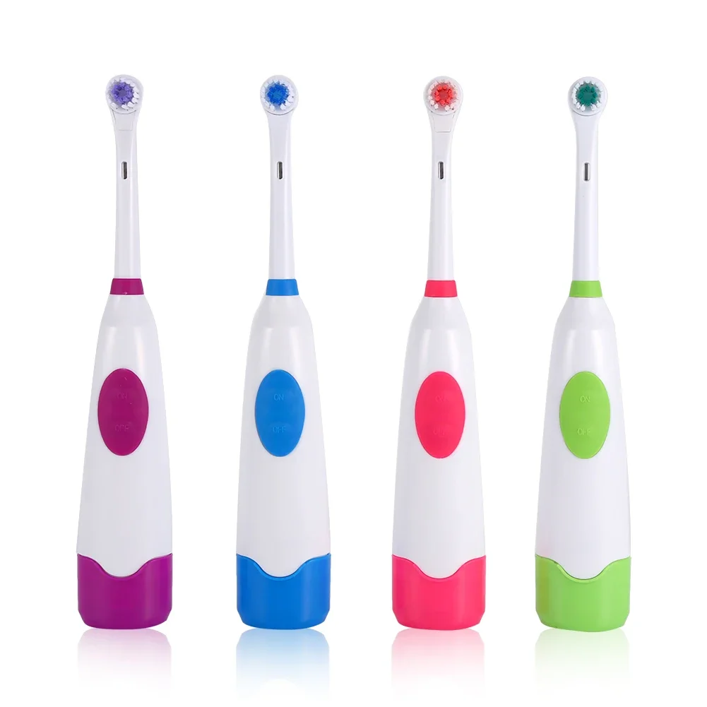 

Electric Toothbrush + 2 Replaceable Brush Heads IPX7 Waterproof Automatic Ultrasonic Household Oral Care Tooth Cleaning Brush