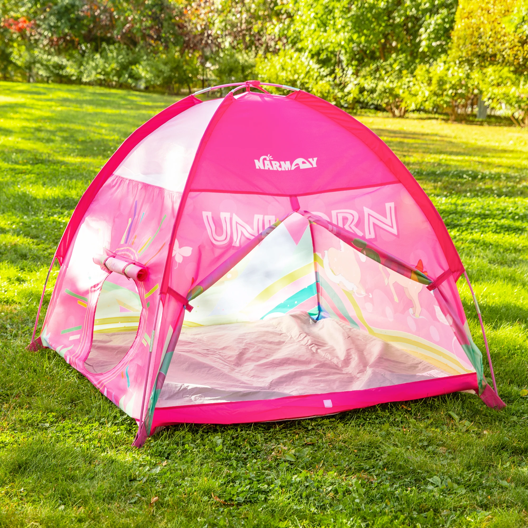 NARMAY Play Tent Unicorn Dome Tent for Kids Indoor / Outdoor Fun - 122 x 122 x 102 cm