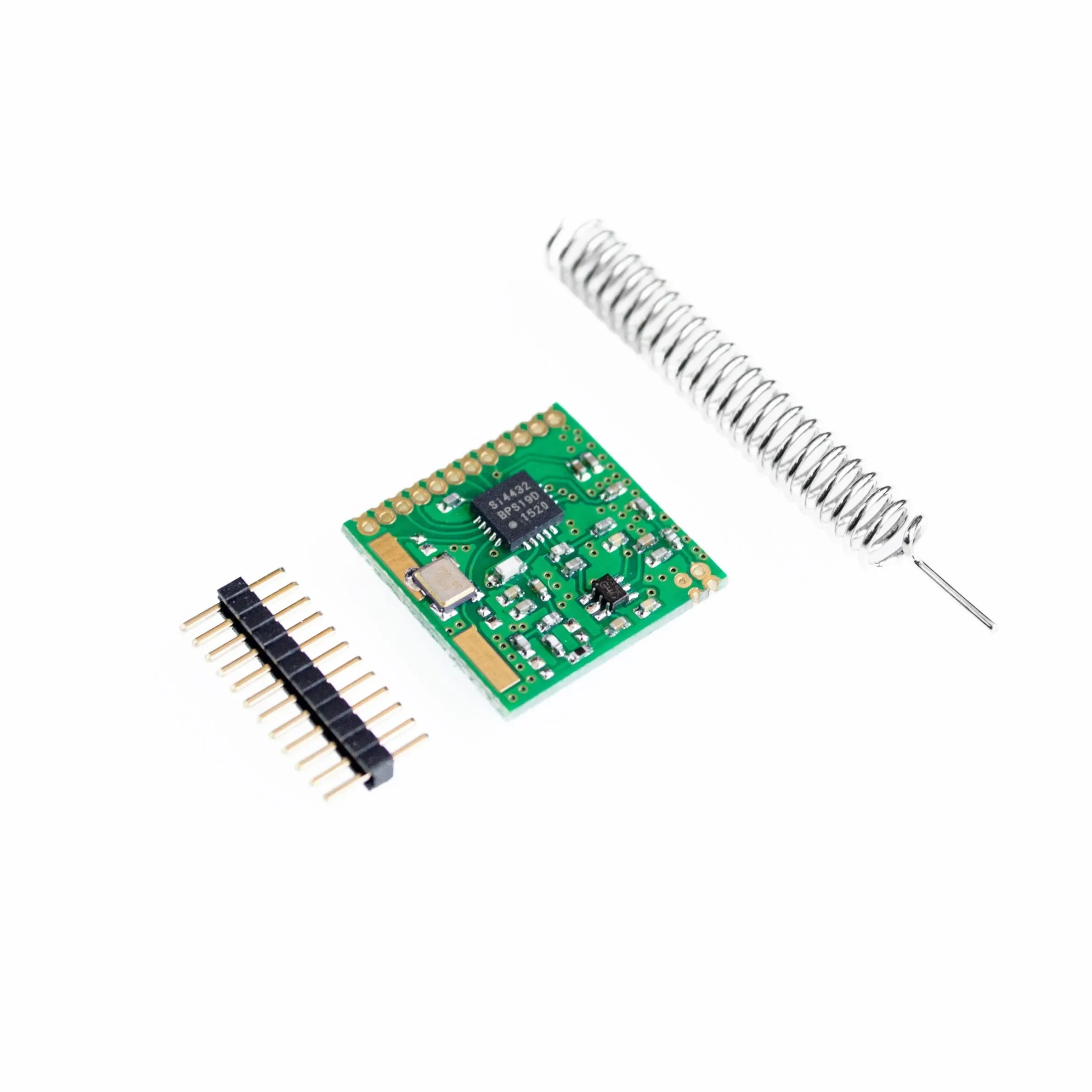 Mini SI4432 Remote Wireless Transceiver Communication Module 240MHZ-930MHZ + Spring Antenna, Distance 1000m