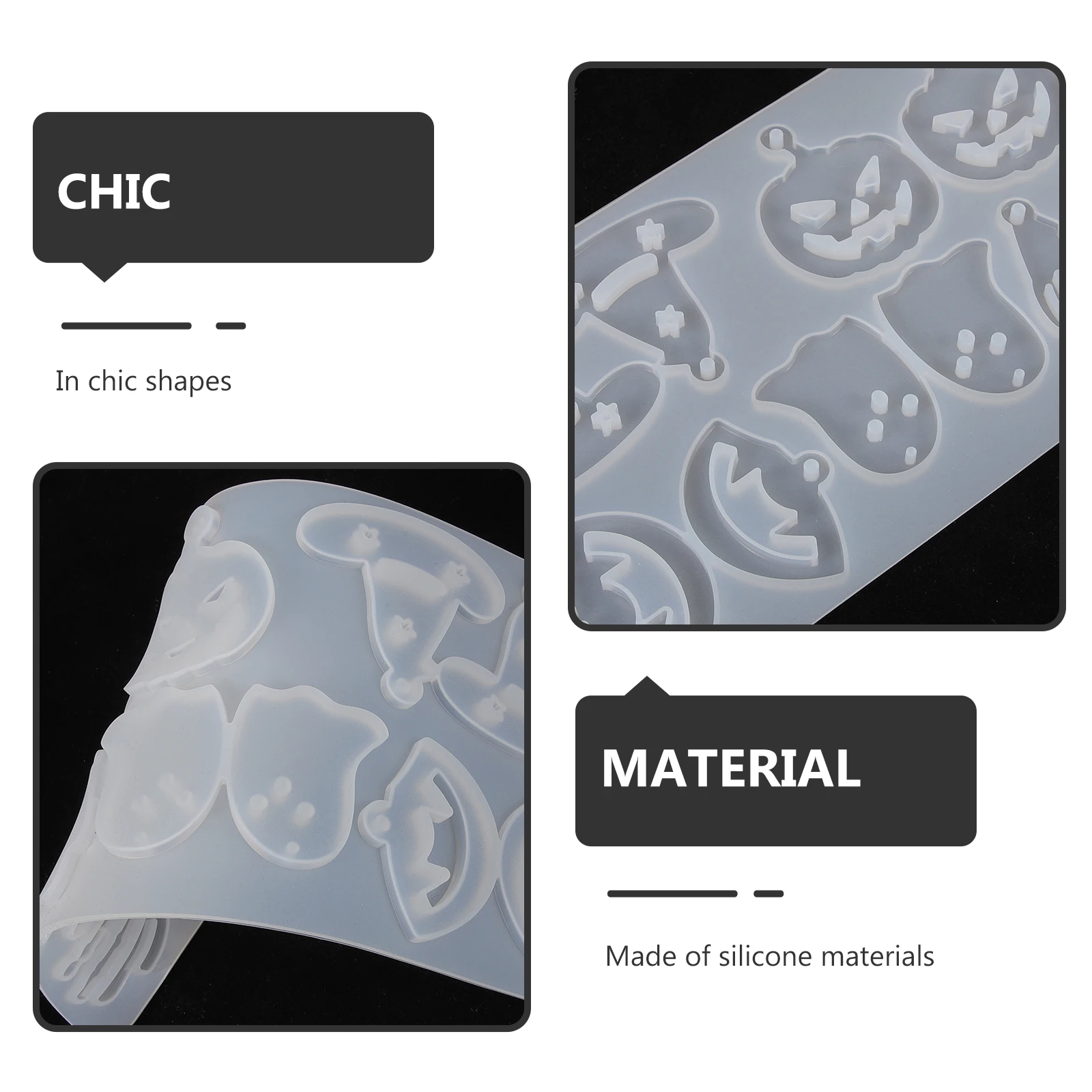

Earring Pendant Mold Jewelry Molds Earrings Halloween Silica Gel Casting Silicone Making