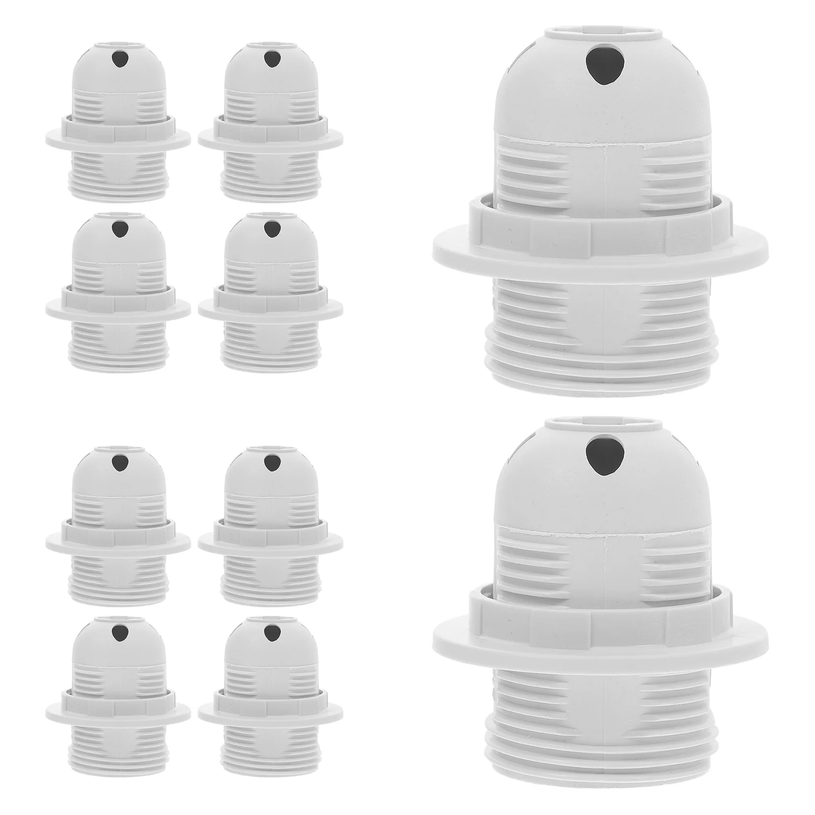 10 Pcs Screw Lamp Holder Light Bulb Socket Adapter Extension Chandelier Bulbs LED Clip Pbt Settings Desktop Base