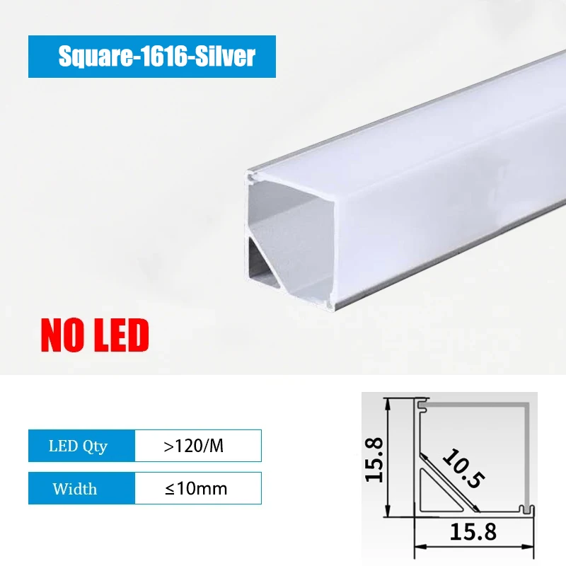 ksdligh 45-Grad-V-Aluminiumprofile, LED-Kanal-Diffusor, Deckenplatte, Eckdekoration, Linie, Lampe, Bar, Zuhause, Raum, Atmosphäre, Beleuchtung 6