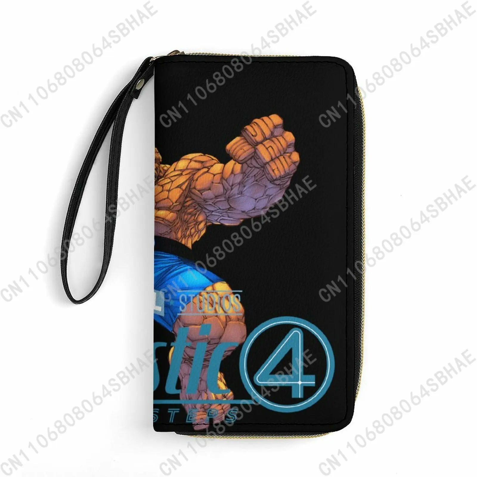 

Marvel Things Custom PU Leather Wallet Rope Handle Small Portable Card Holder Men Women Purse Gift Friend Parents Cosplay