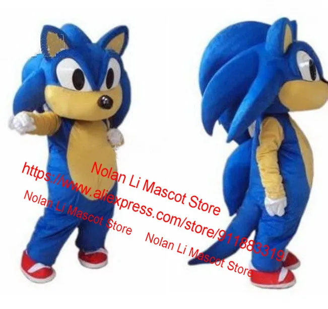 High Quality Hedgehog Mascot Costume Cartoon Anime Role-Playing Carnival Dress Game Advertisement Adult Size Birthday Gift 215