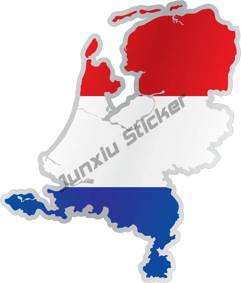 Adesivo bandiera olandese Car Bike NL paesi bassi personalità Country Nations Car Laptop Wall Cover graffi decalcomania colla Sticker