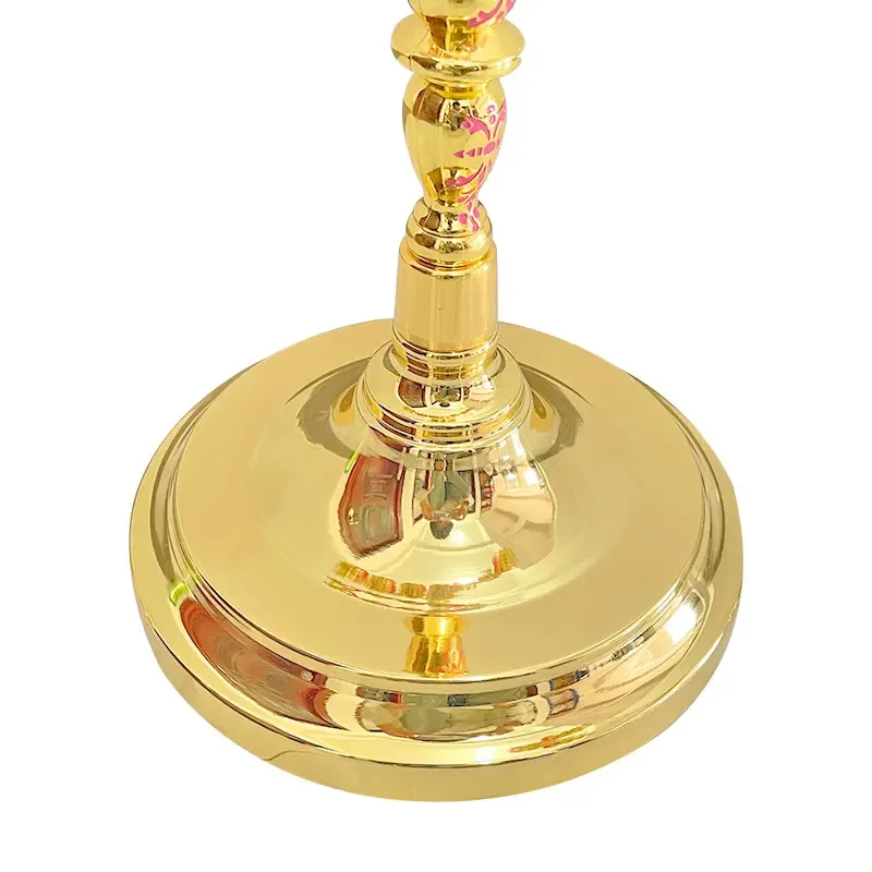 HT Gold-plating Candle Holder for Church Home Decoration Orthodox Supplies