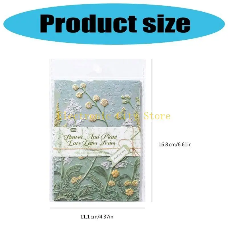 Carta per scrapbooking carta floreale in rilievo per scheda scrapbooking journaling che produce hu8d