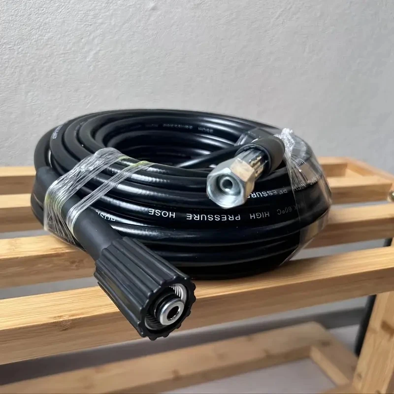 High Pressure Washer Hose with Steel Wire Braid, 314.96/560.55 inch Quick Connect and Release Water Hose Tube, M22/M14*1.5, Comp