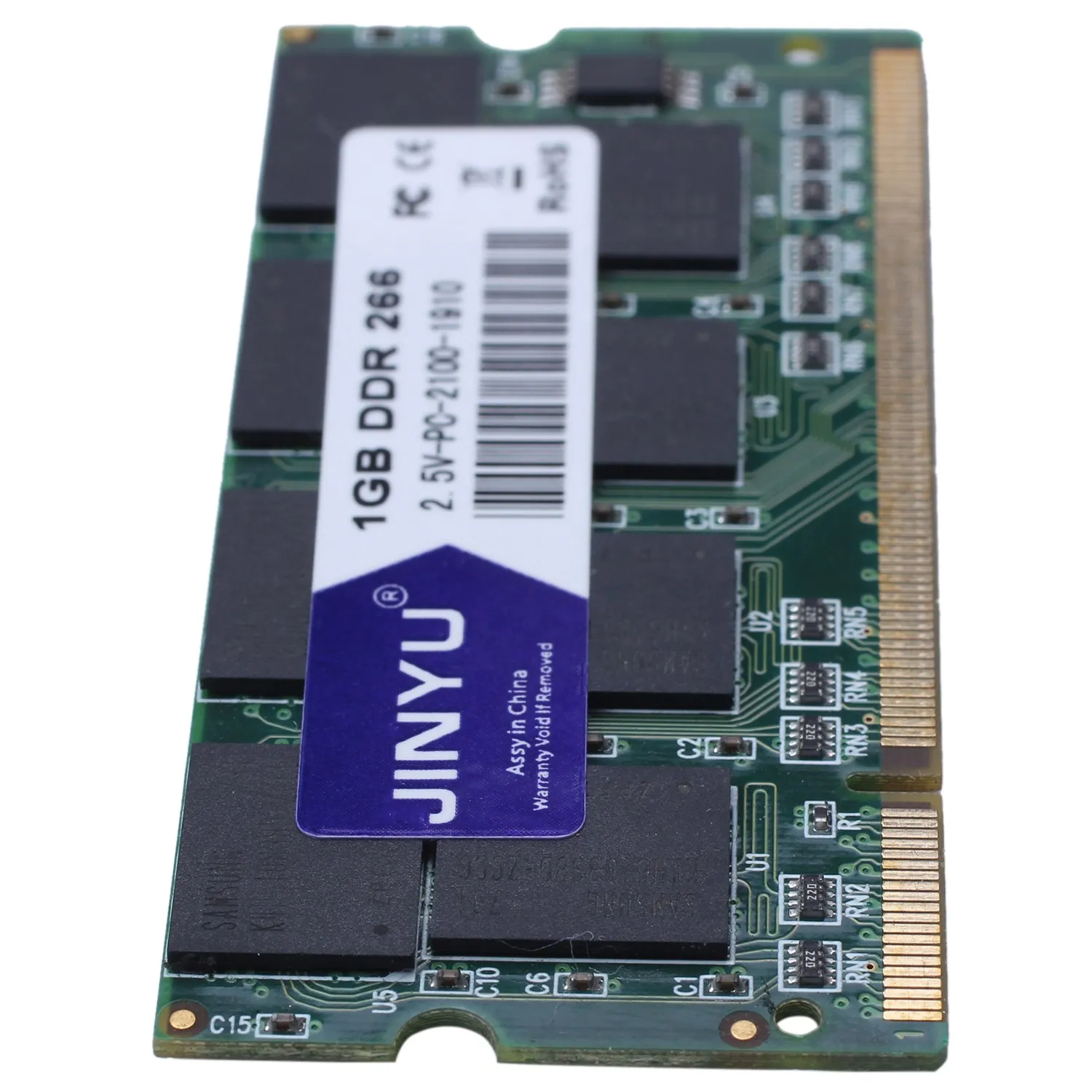 ذاكرة الوصول العشوائي الجديدة Jinyu Ddr 1G 266Mhz 2.5V 200Pin لأجهزة الكمبيوتر المحمول (266Mhz)