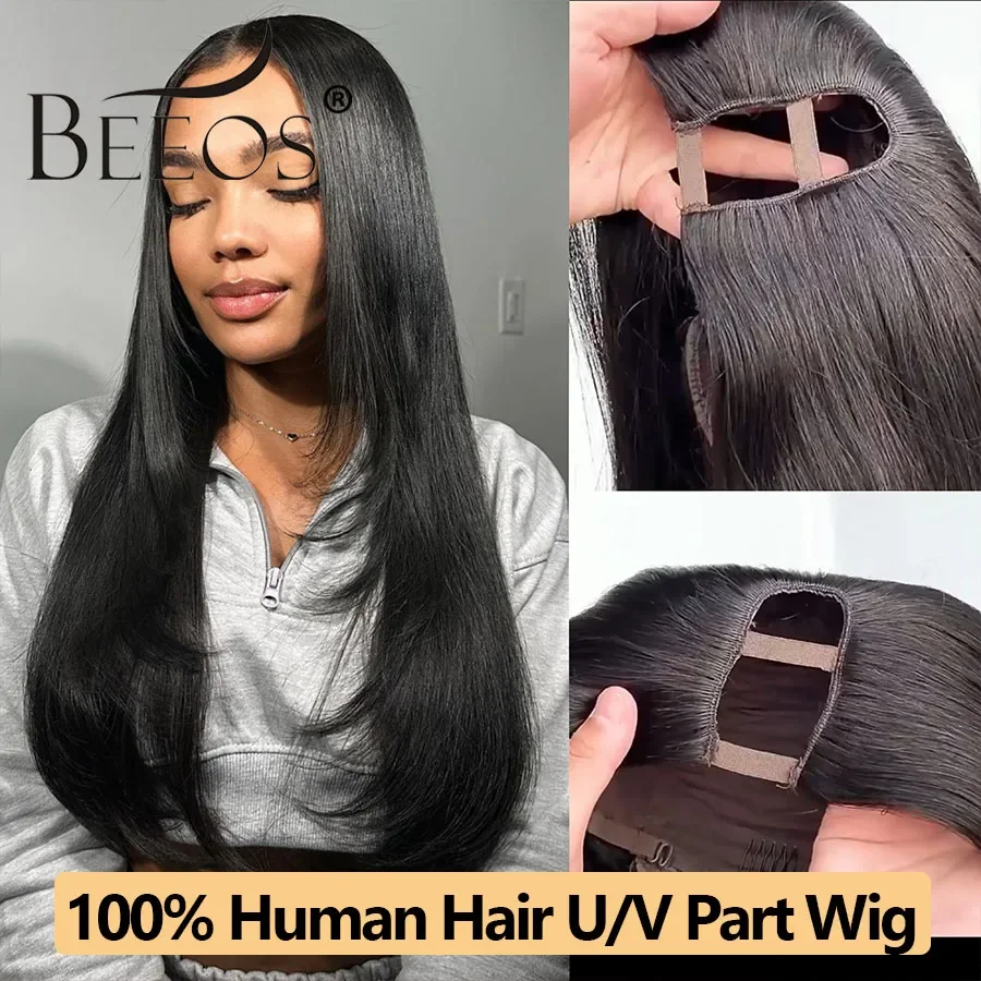 

Парик BEEOS U-Part Женский, 34 дюйма, 100%, из натуральных волос