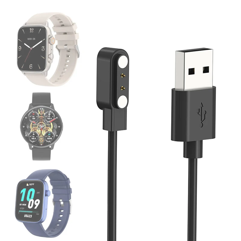 Đồng Hồ Thông Minh Smartwatch Sạc USB Sạc Cáp Sạc Dây SITLOS SQR P8 Plus/Trộn/BR Colmi P9 P28 MISTEP đồng Hồ Thông Minh LEMFO Y20 Phụ Kiện Đồng Hồ