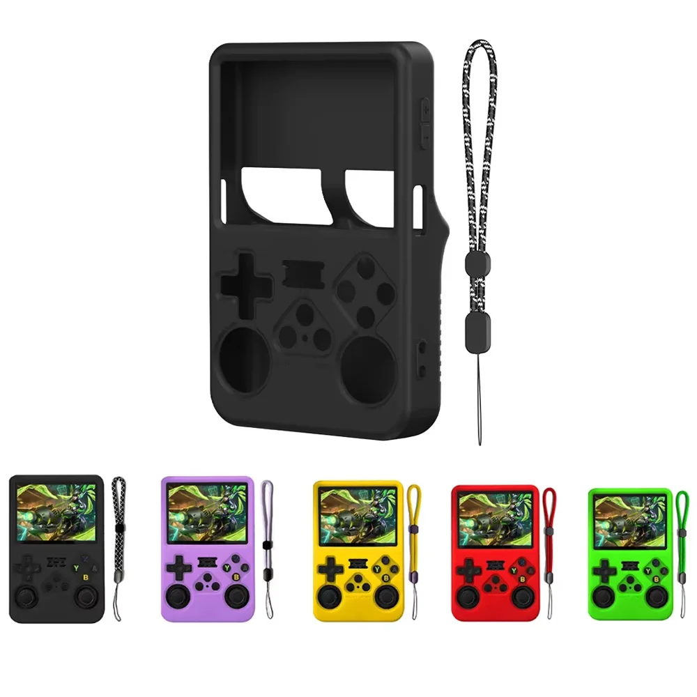 ل ANBERNIC R36S لينة غطاء من السيليكون حقيبة التخزين المضادة للخدش الغطاء الواقي لعبة الملحقات #1