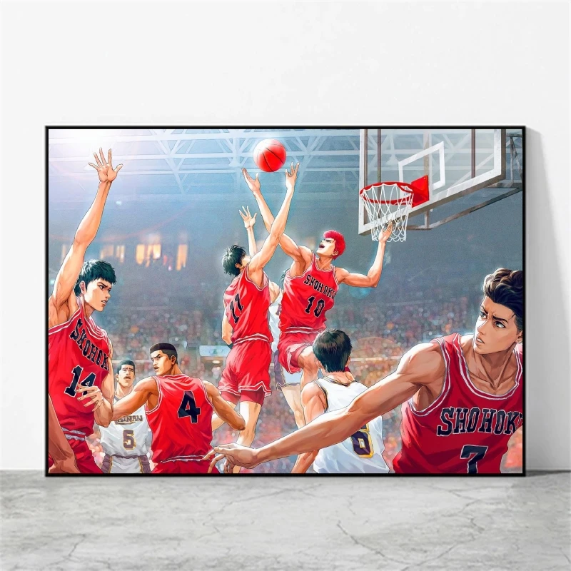 Japanese Anime Canvas Paintings Kuroko No Basket Team Wall Art Poster Toys Kid Action Figures Modern Living Room Birthday Gifts