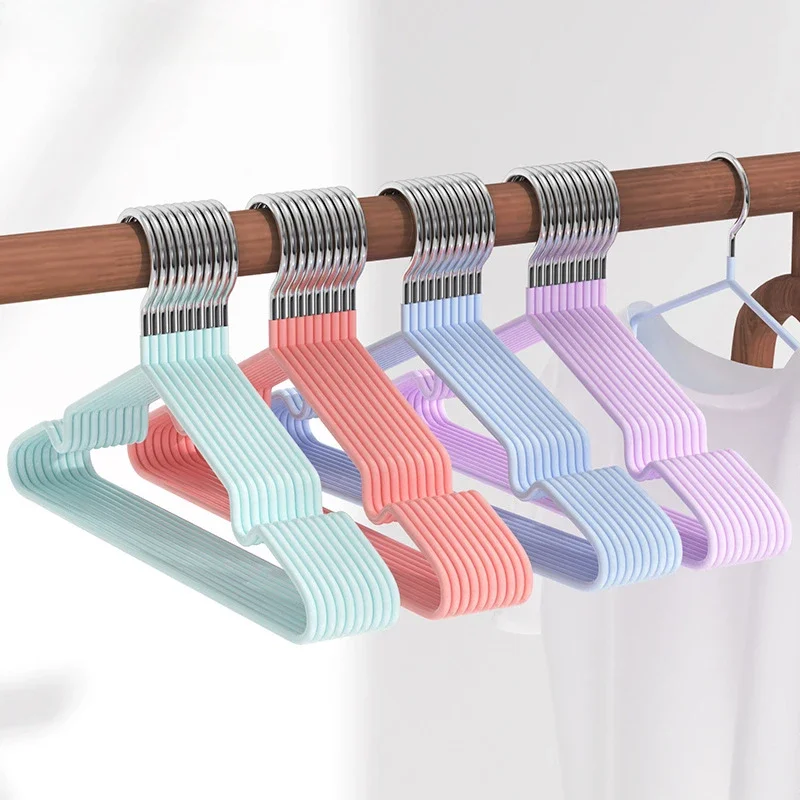 1pc Clothing rack ，Non-slip plastic dip hanger，dormitory household clothes hanger，Wet and dry children's clothes drying rack