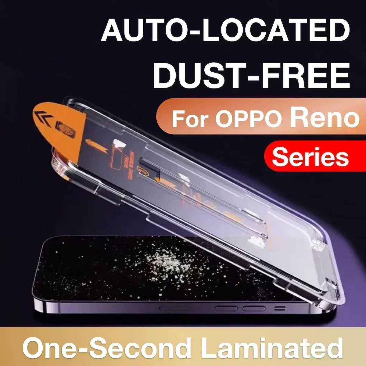 

Screen Protector Transparent Tempered Glass Film for OPPO Reno 13 11A 12 FS 8 Lite 7Z 10 Pro Plus 8T 4G 5G Auto-Dust Removal Kit