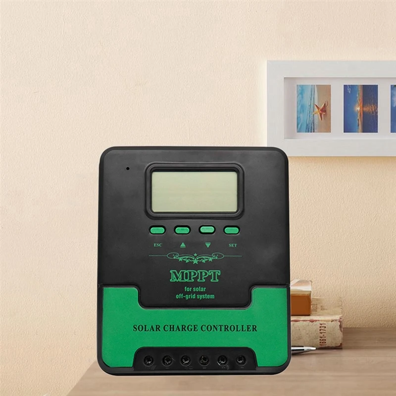 1 Pieces MPPT 60A Solar Charge Controller 12V 24V Auto Adapting Lead Acid Lithium Battery Charging Controller For Solar Panel