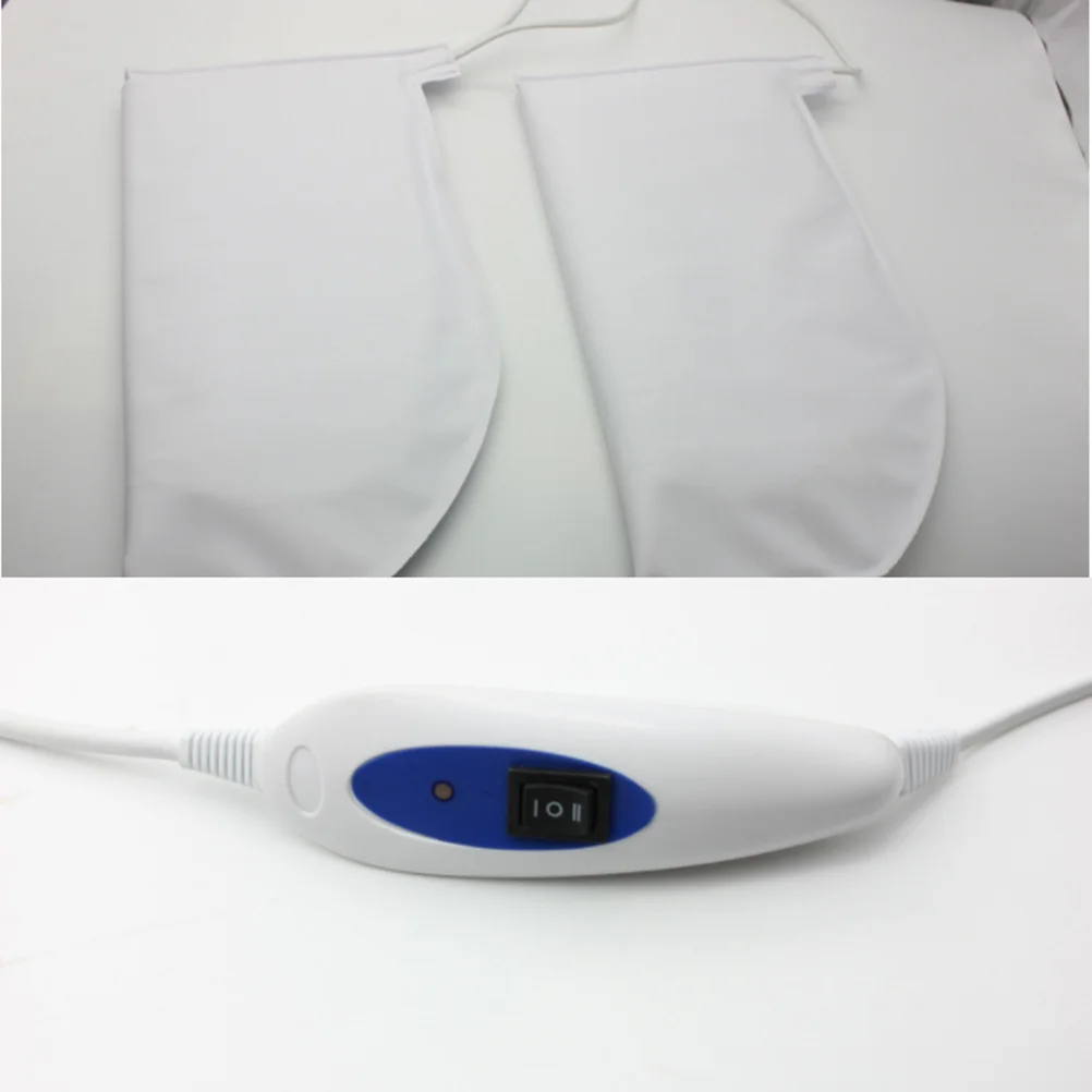 

Electric Mittens Us Plug White Thick Paraffin Wax Gloves Hand Therapy Mitts Insulated Heat Gloves for Women Hand Treatment Mitts