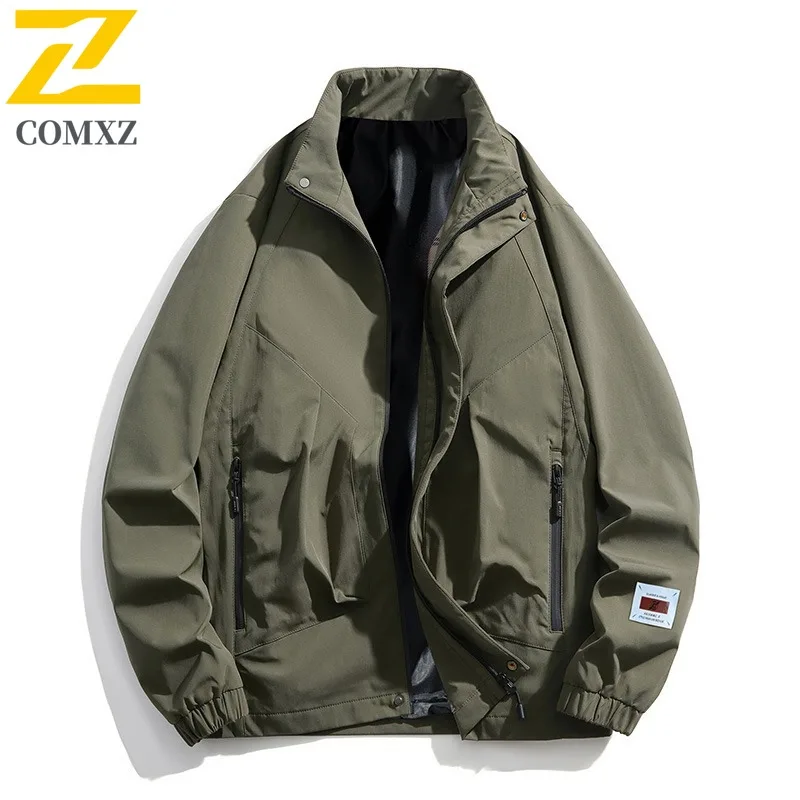 

COMXZ 2021, весенне-осенняя новая куртка в американском стиле, повседневная спортивная ветрозащитная тонкая ветровка унисекс, легкий тактический плащ