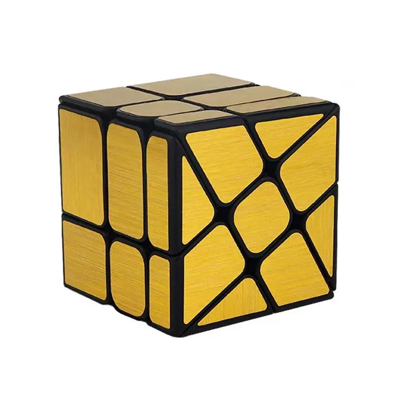 Kubus Cermin Kecepatan 3x3x3 Kubus Kincir Angin Puzzle Putar Kokoh dan Halus Mainan Edukasi untuk Dewasa Anak-anak Zauberwürfel
