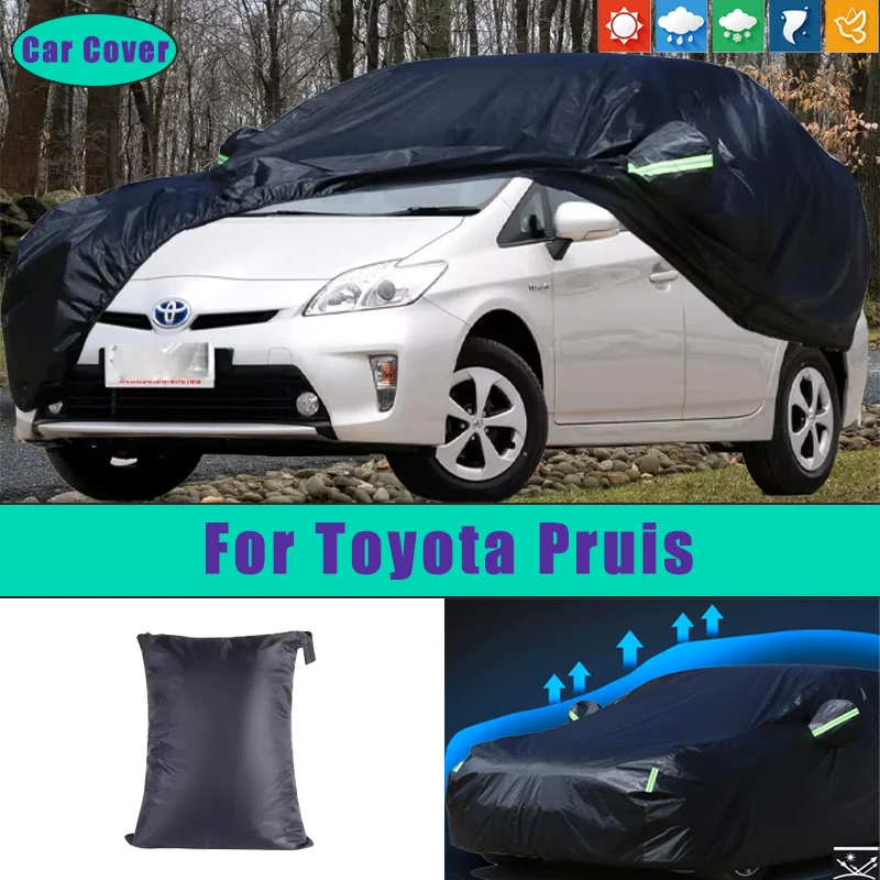 

Car Full Outer Covers Outdoor Waterproof Dustproof Sun Rain Snow Protection Exterior Car Accessories For Toyota Pruis
