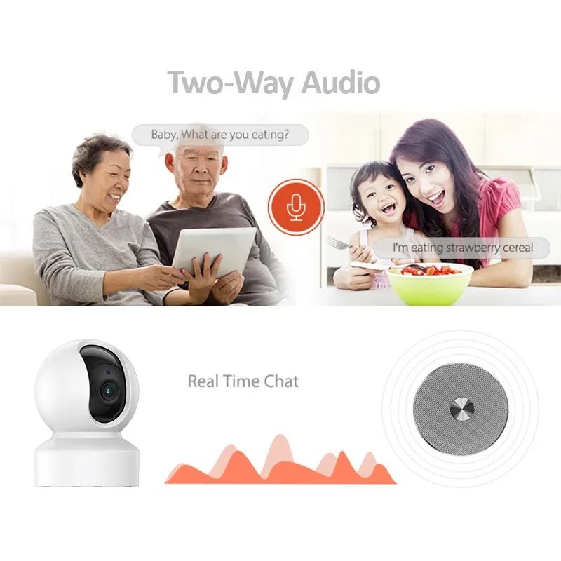 Tuya  WiFi Mini Camera 2K 3MP Full HD Indoor Security IP Camera Two WAYS Talk Baby Monitor Surveillance AI Auto Tracking Cam