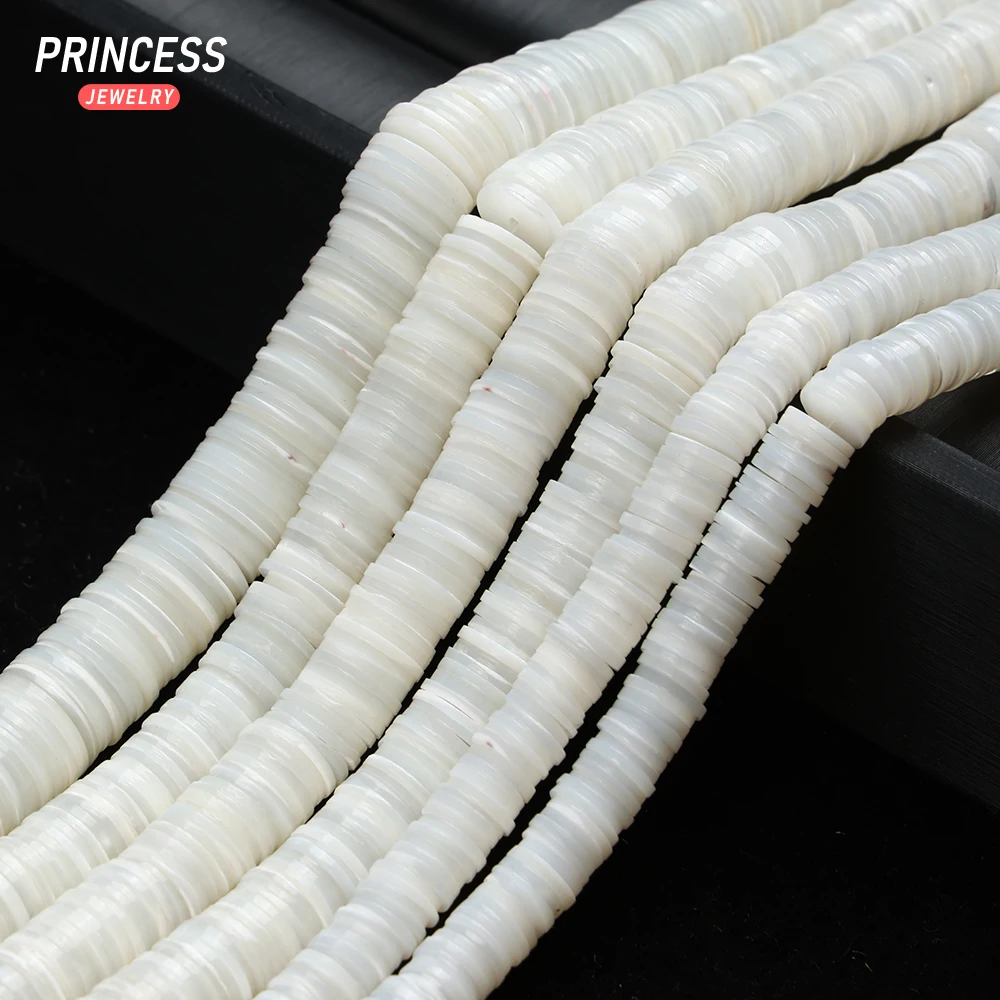 

A++ Natural White Trochus Shell Spacer Beads 6 8 10mm Horseshoe Shell Beads for Jewelry Making Bracelet Necklace