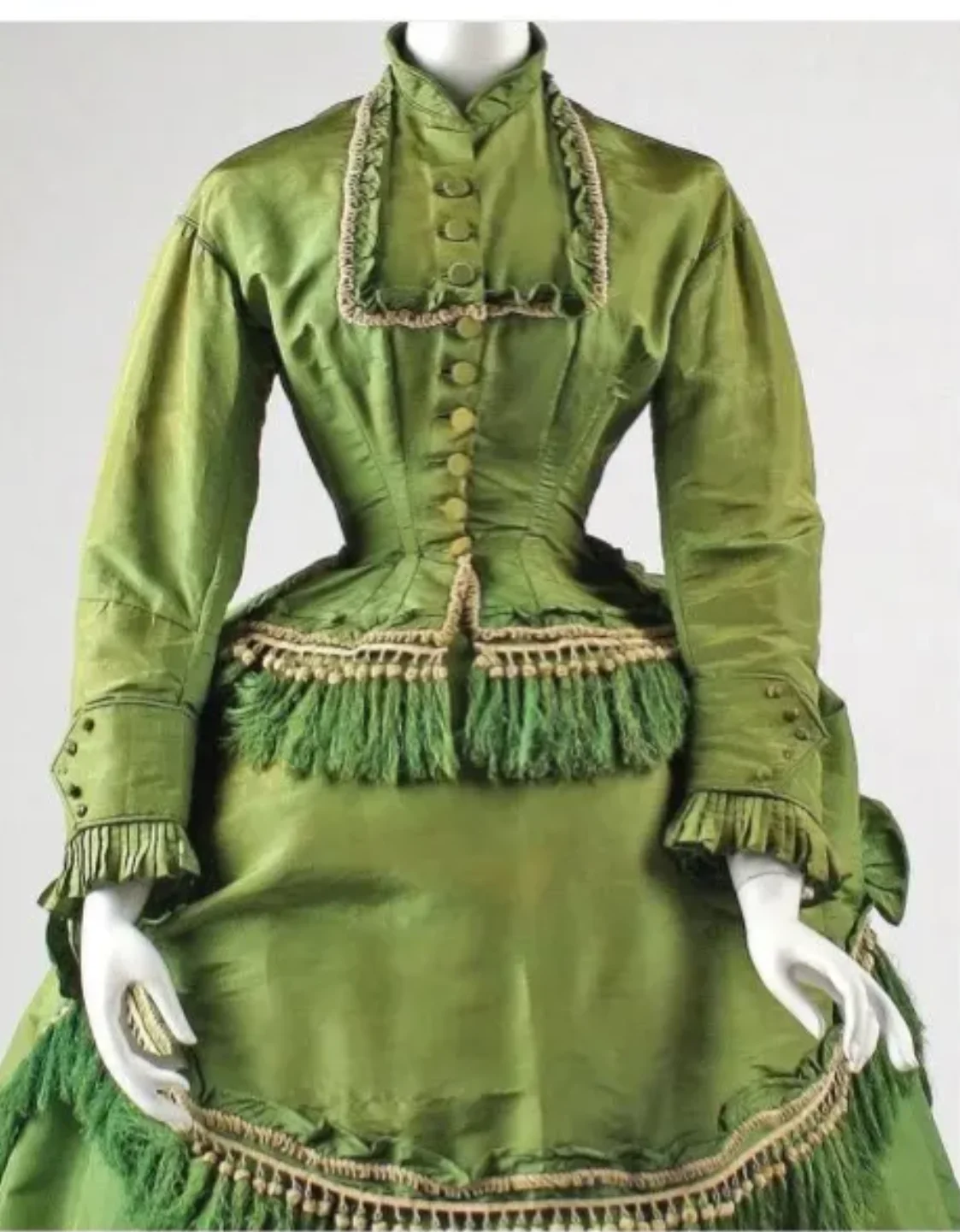 Green Customer-made Victorian Dress1860S Scarlett Civil War Southern Belle dress Marie Antoinette dresses AD-4