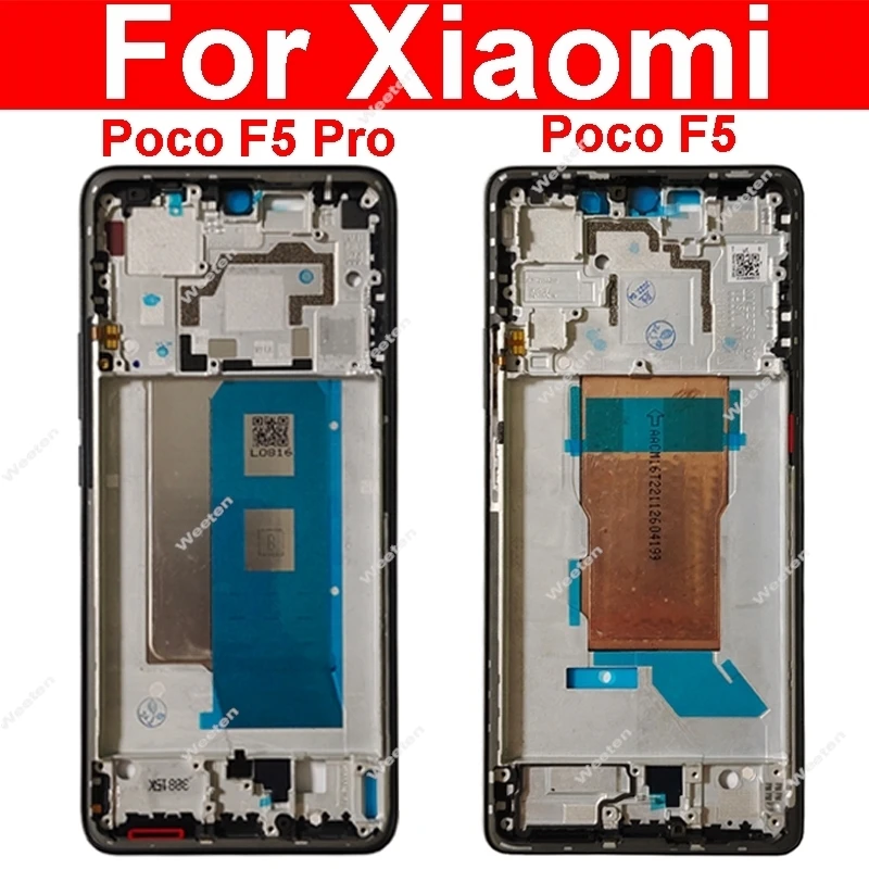 

Корпус средней рамки для Xiaomi Poco F5 Poco F5 Pro, крышка держателя средней рамки с клавишами громкости рамки объектива