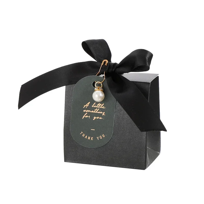 

Черная коробка конфет, упаковочные коробки для свадьбы, однотонная подарочная коробка, свадебные подарки для гостей, детский душ, сувениры для рождественской вечеринки