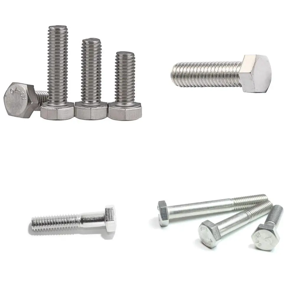 

Нержавеющая сталь 18-8 A2-70 Винты с шестигранной головкой M16 x 2,00 x 35 мм с грубой резьбой, полностью резьбовые DIN 933, 25 шт.